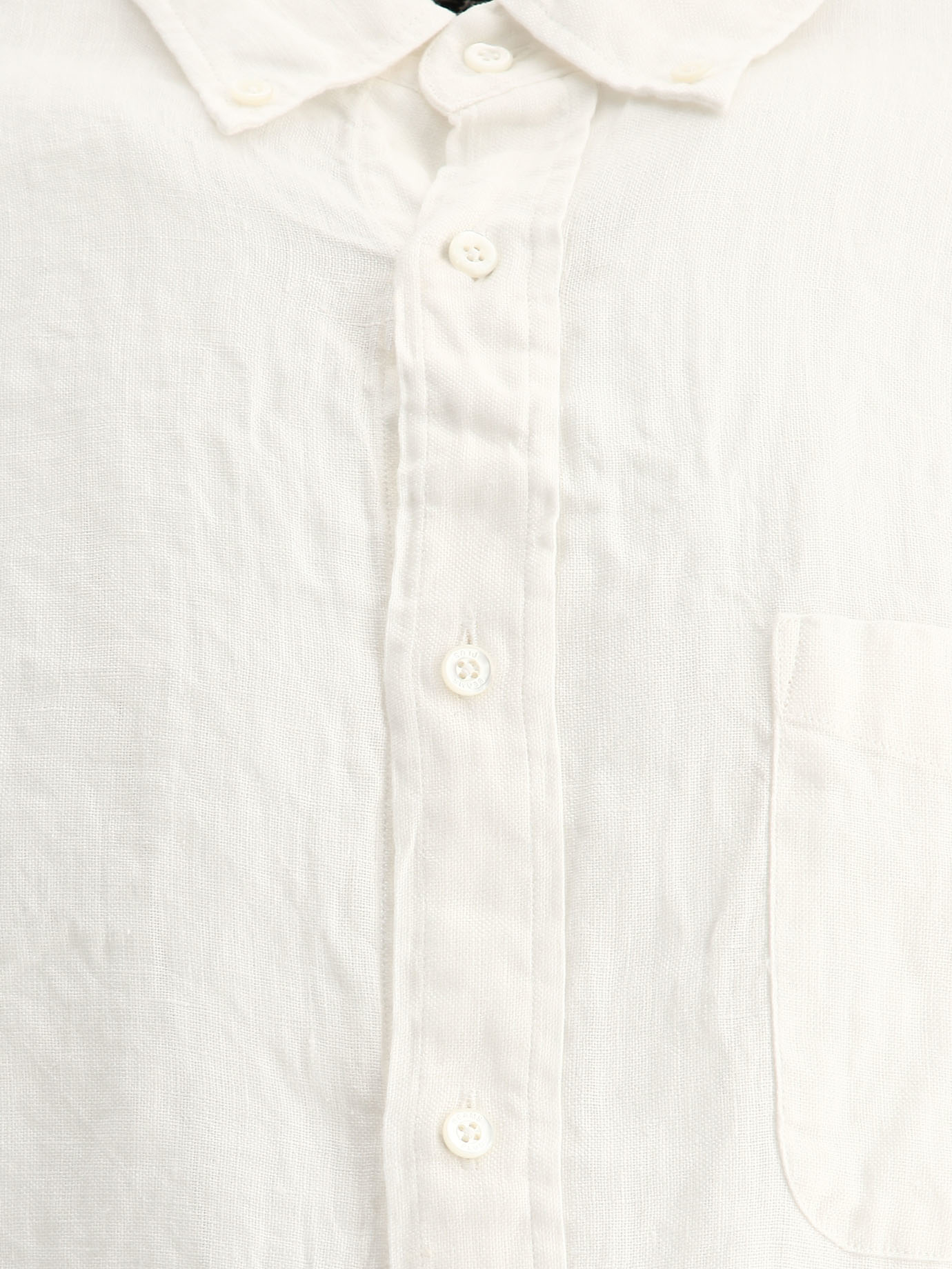 BEAMS PLUS White Oxford linen shirt